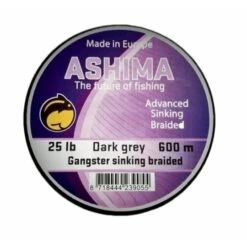 ASHIMA Gangster Sinking Braid Dark Grey 25lb/600m