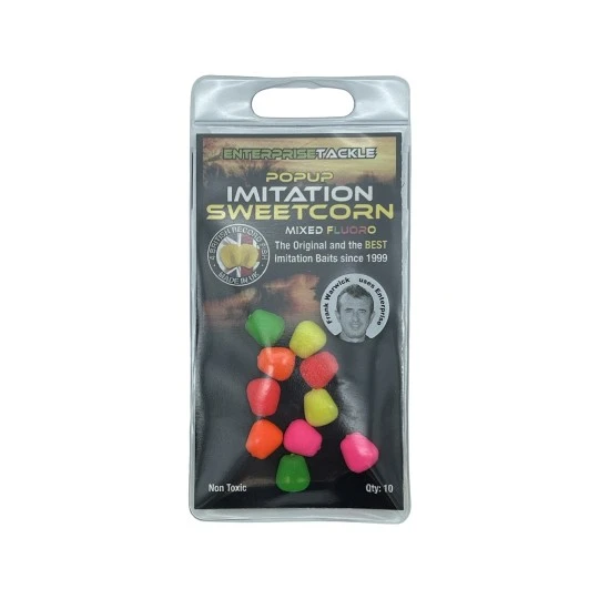 Enterprise Tackle Imitation Sweetcorn - Pop-up Mixed Fluoro 3 Enterprise Tackle Imitation Sweetcorn - Pop-up Mixed Fluoro