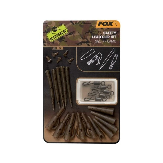FOX EDGES™ Camo Safety Lead Clip Kit Size 7 2 FOX EDGES™ Camo Safety Lead Clip Kit Size 7