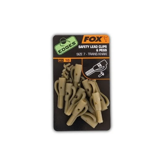 FOX EDGES™ Lead Clip + Pegs - Size 7 Khaki 3 FOX EDGES™ Lead Clip + Pegs - Size 7 Khaki