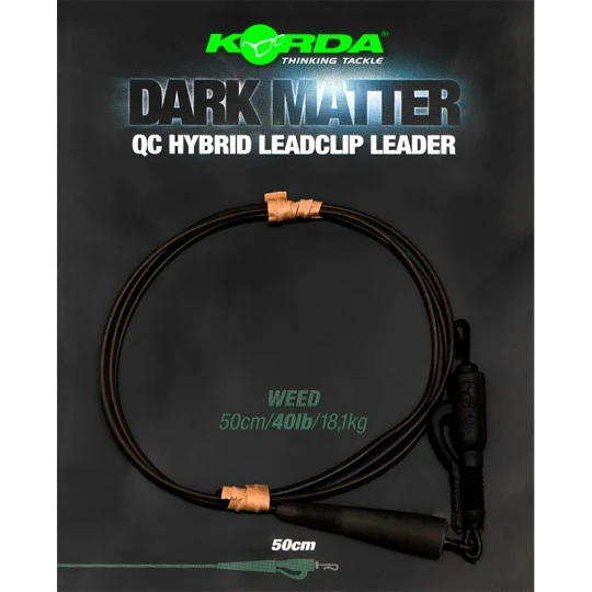 KORDA Dark Matter Leader 50cm QC Hybrid Clip 4 KORDA Dark Matter Leader 50cm QC Hybrid Clip - Afbeelding 2