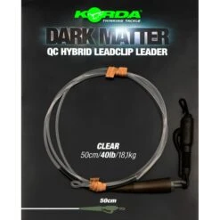 KORDA Dark Matter Leader 50cm QC Hybrid Clip 9 KORDA Dark Matter Leader 50cm QC Hybrid Clip -Fox Shop korda dark matter leader 50cm qc hybrid clip ksz92 ksz93 ksz94 leaders 3