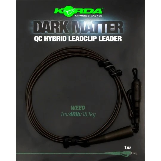KORDA Dark Matter Leader QC Hybrid Clip 1m 4 KORDA Dark Matter Leader QC Hybrid Clip 1m - Afbeelding 2