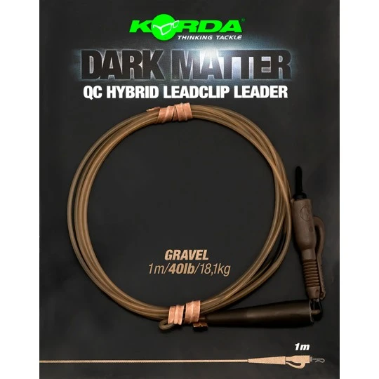 KORDA Dark Matter Leader QC Hybrid Clip 1m 5 KORDA Dark Matter Leader QC Hybrid Clip 1m - Afbeelding 3