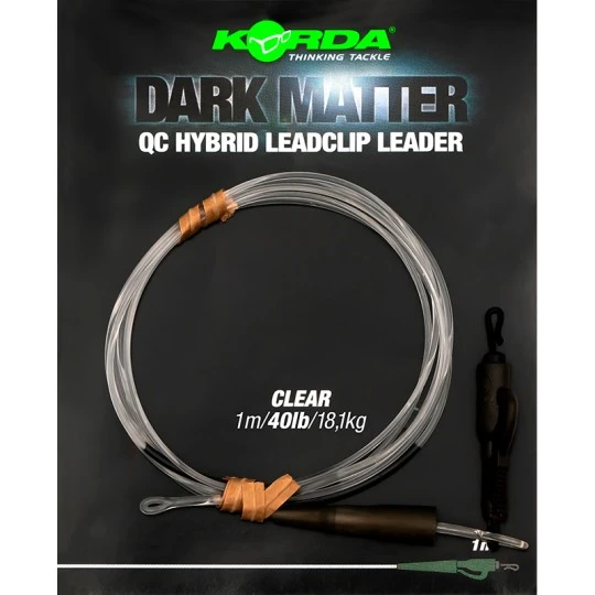 KORDA Dark Matter Leader QC Hybrid Clip 1m 6 KORDA Dark Matter Leader QC Hybrid Clip 1m - Afbeelding 4