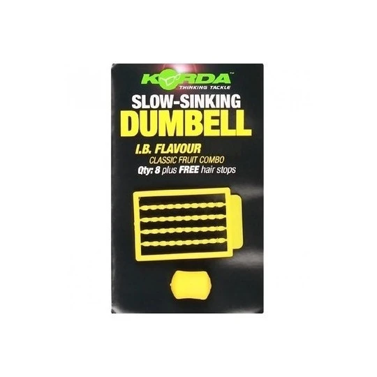 KORDA Slow Sinking Dumbell I.B. Flavour Yellow 3 KORDA Slow Sinking Dumbell I.B. Flavour Yellow