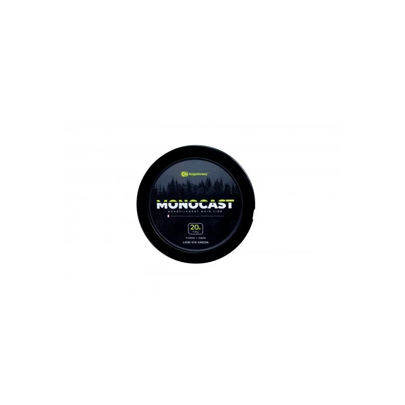 RIDGEMONKEY Monocast Monofilament Main Line / Low-Vis Green 4 RIDGEMONKEY Monocast Monofilament Main Line / Low-Vis Green - Afbeelding 2